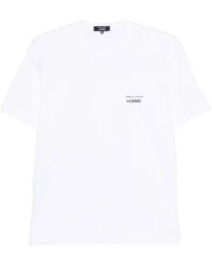 Comme des Garçons T-Shirt Con Logo - Bianco