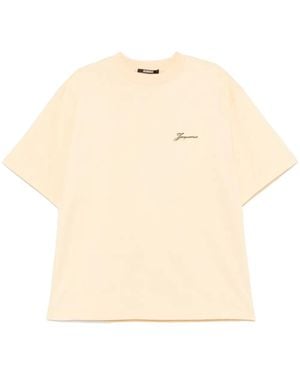 Jacquemus イエロー The Haltères Tシャツ - ナチュラル