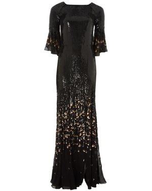 Temperley London Celestial Maxi Dress - Black