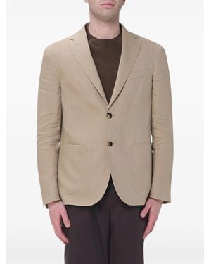 Agnona Single-Breasted Blazer - Natural