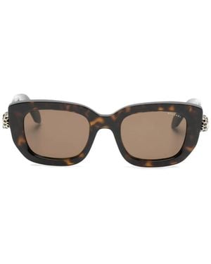 BVLGARI Logo-Detail Sunglasses - Grey