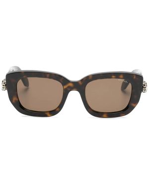 BVLGARI Logo-Detail Sunglasses - Grey