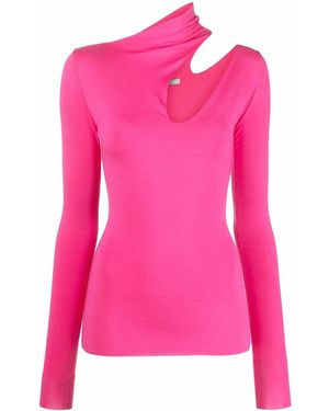 MANURI Bambina Cut-Out Detail Blouse - Pink