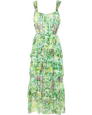 Diane von Furstenberg Moderna フローラル ドレス - グリーン