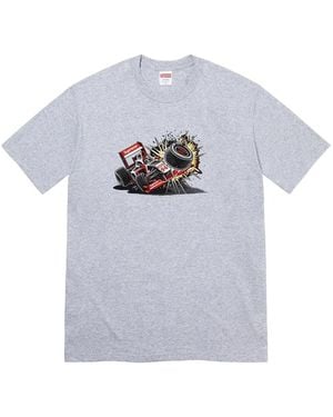 Supreme Crash-Graphic T-Shirt - Grey