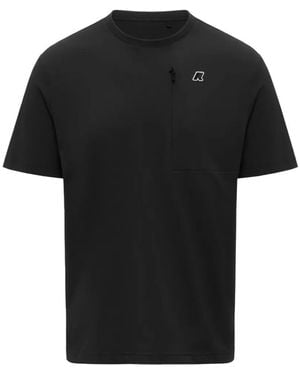 K-Way Zip Pocket T-Shirt - Black