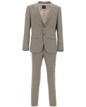BOSS Micro-Pattern Suit - Grey