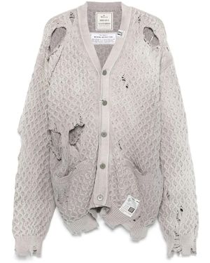 Maison Mihara Yasuhiro フェイデッド カーディガン - グレー