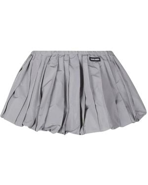 Miu Miu Technical Fabric Miniskirt - Grey