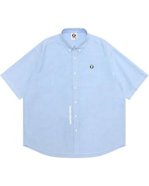 Aape By A Bathing Ape Logo Shirt - Blue