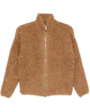 Max Mara Oggetti Zip-Up Cardigan - Brown