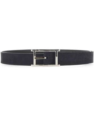 Orciani Nabucco Double Reversible Leather Belt - White