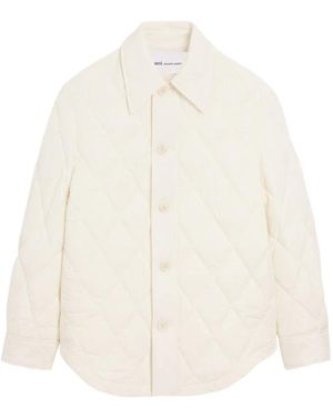Ami Paris Padded Buttoned Jacket - White