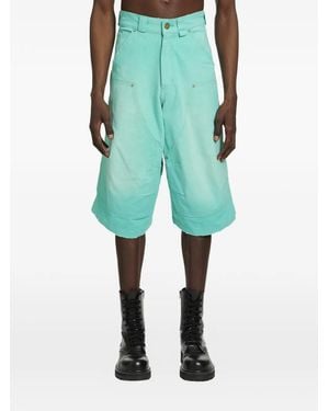 Willy Chavarria Stockton Denim Shorts - Green