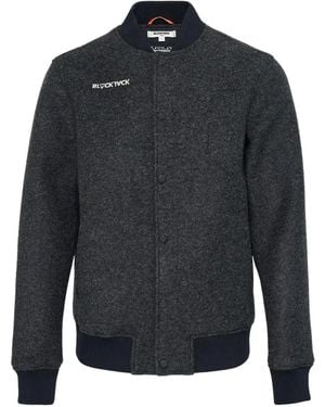 Black Jack Jewelry Logo-Embroidered Varsity Jacket - Blue