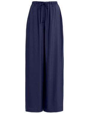 Essentiel Antwerp Drawstring-Waist Trousers - Blue