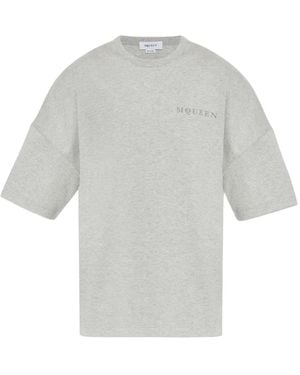 McQueen Logo-Print T-Shirt - White