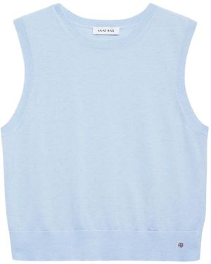 Anine Bing Moni Sleeveless Tank - Blue