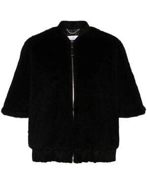 Max Mara Abrigo Teddy - Negro