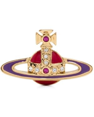 Vivienne Westwood Orb-Enamel Stud Earrings - Pink