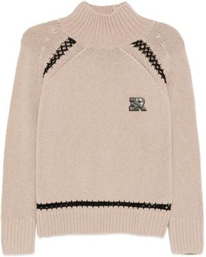 ERMANNO FIRENZE Wool Blend Jumper - Natural