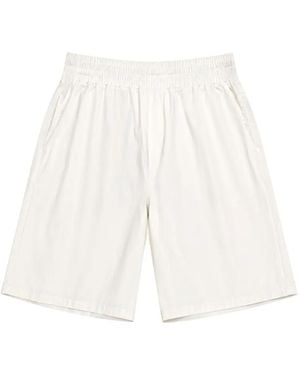 Aspesi Elasticated-Waistband Shorts - White