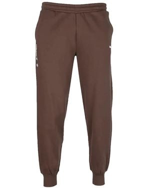 PUMA Fleece Trousers - Brown