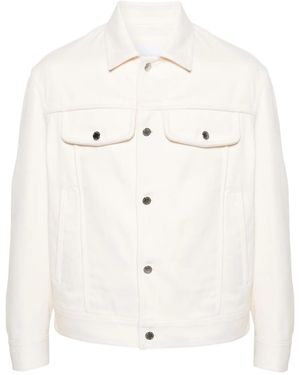 Neil Barrett Panelled Twill Shirt Jacket - Natural