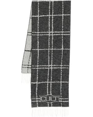 Cult Checked Scarf - Gray