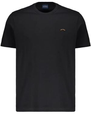 Paul & Shark Logo-Patch Crew-Neck T-Shirt - Black