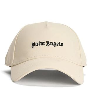 Palm Angels Casquette À Logo - Natural
