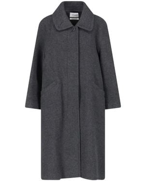 Low Classic Concealed-Fastening Wool-Blend Jacket - Blue