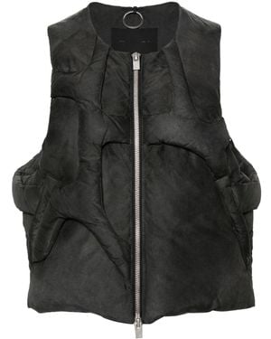 HELIOT EMIL Diffusion Panelled Down Gilet - Black