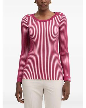 Liu Jo Striped Jumper - Red