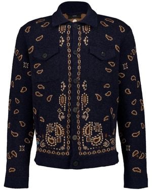 Alanui Bandana Jacquard Jacket - Blue