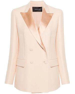 Fabiana Filippi Wool And Silk Blazer - Natural