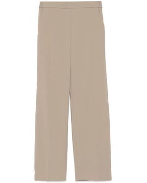 Marc Cain Elasticated-Waistband Trousers - Natural