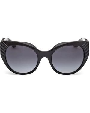 Guess Textured Cat-Eye Sunglasses - Black