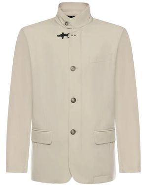 Fay Button-fastening jacket - Weiß