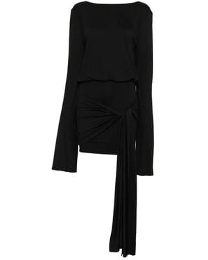 Axel 113 Paloma Long-Sleeve Mini Dress - Black