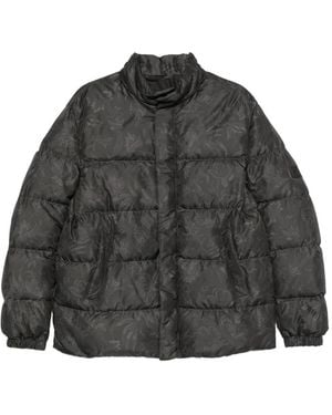 Etro Paisley-Print Puffer Jacket - Black