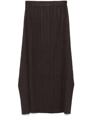 Pleats Please Issey Miyake Monthly Colors: December Maxi Skirt - Black