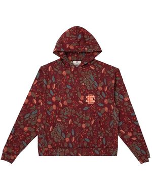 Eric Emanuel Floral-Print Hoodie - Red