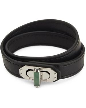 Shanghai Tang Tang Locket Wrap Bracelet - Black