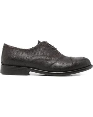 SOMMET Textured Lace-Up Oxford Shoes - Brown