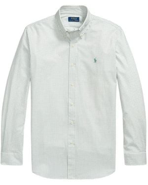Polo Ralph Lauren Pony-Embroidered Checked Shirt - White