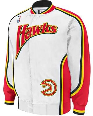 Mitchell & Ness 1992-1993 Atlanta Hawks Bomber Jacket - Red