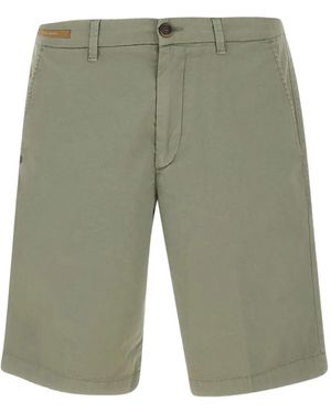 Re-hash Bernini Button Welt-Pockets Shorts - Green
