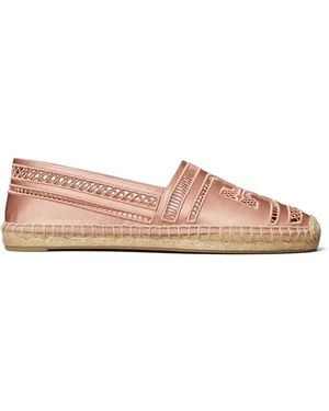 Tory Burch Open Weave Espadrilles - Pink