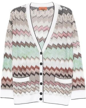 Missoni Zig Zag Cardigan - White